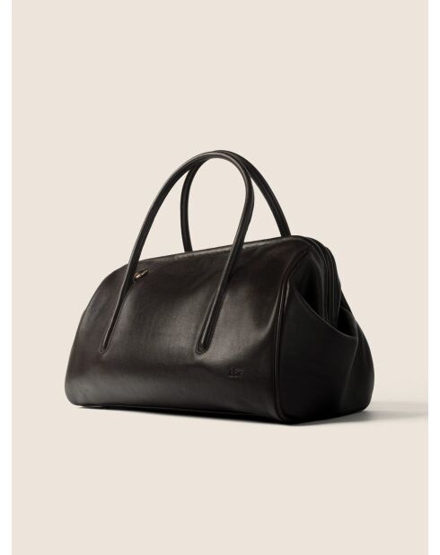 Bolso de mano Dr. Quinn en piel color café - 47x15 cm