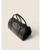 Borsa Dr Quinn in pelle color caffè - 47x15 cm