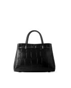 Sac à main en cuir Front Row Ticket noir - 26x10 cm