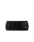 Sac à main en cuir Front Row Ticket noir - 26x10 cm