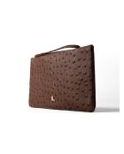 Pochette en cuir Keep It Safe marron - 25x1 cm
