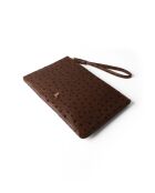 Pochette en cuir Keep It Safe marron - 25x1 cm