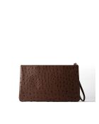 Pochette en cuir Keep It Safe marron - 25x1 cm