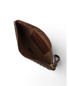 Pochette en cuir Keep It Safe marron - 25x1 cm