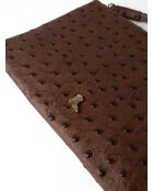 Pochette en cuir Keep It Safe marron - 25x1 cm