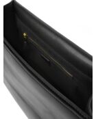 Bandolera de piel negra After Hours Access - 36x10 cm