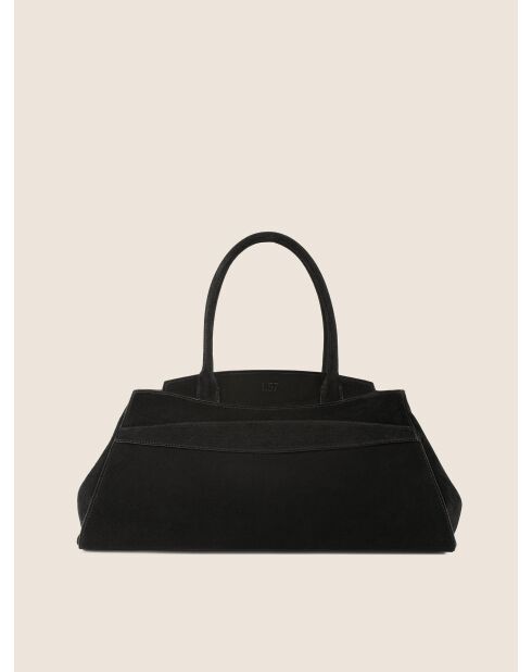 Bolso Arrivederci Roma de terciopelo negro - 44x18 cm