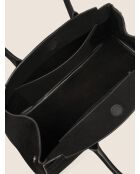 Arrivederci Roma handtas van zwart fluweel - 44x18 cm