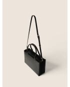 Sac cabas en cuir This Is My Moment noir - 34x11 cm