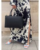 Sac cabas en cuir This Is My Moment noir - 34x11 cm