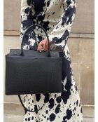 Sac cabas en cuir This Is My Moment noir - 34x11 cm
