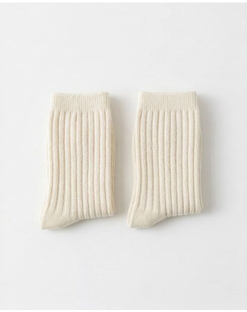 Chaussettes Pilates & Fitness écrues