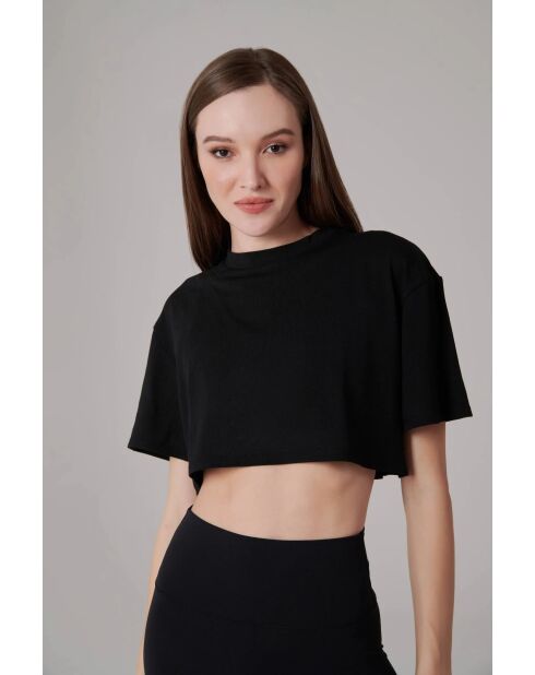 T-shirt Crop noir