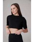 T-shirt Crop noir