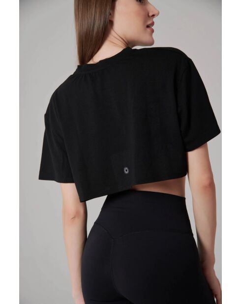 T-shirt Crop noir