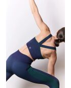 Legging Malta blu e verde