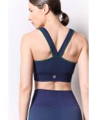Legging Malta blu e verde