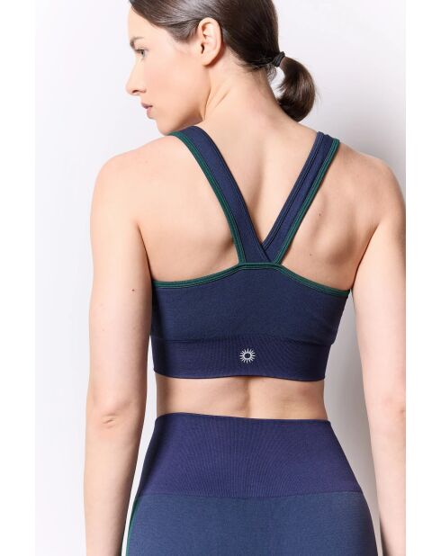 Brassière Malta bleue et verte