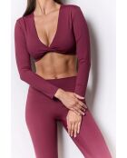 Anaya burgunderfarbenes Top