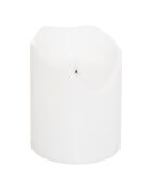Bougie led Theo blanc extérieur - H.20 cm
