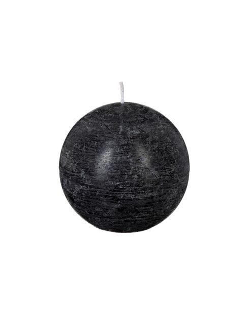 Lot de 2 Bougies boule Olia noires - D.10 cm
