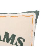 Set van 2 geborduurde katoenen kussens Dreams ochre - 40x40 cm