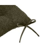Lot de 6 Galettes bouclé Soana kaki - 38x38 cm