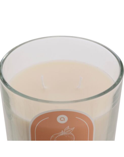 Bougie parfum en verre Floa pêche - 350g