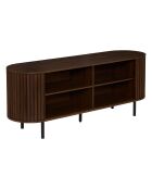 Meuble à Tv 2p effet noyer Alcove marron - 13,7 x 48,4 x 150,8 cm