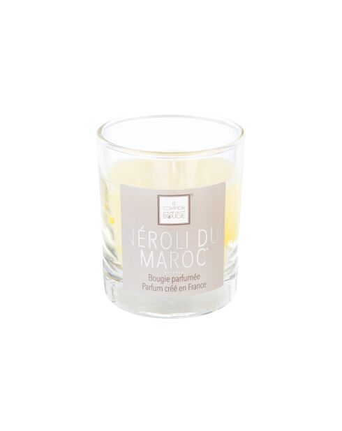 Bougie parfum verre Elea néroli transparente - 190g