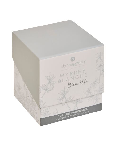 Bougie parfum verre Mael myrrhe blanche - 190g