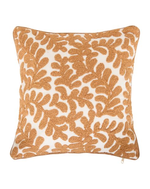 Lot de 2 housses de coussin Sien camel - 40x40 cm
