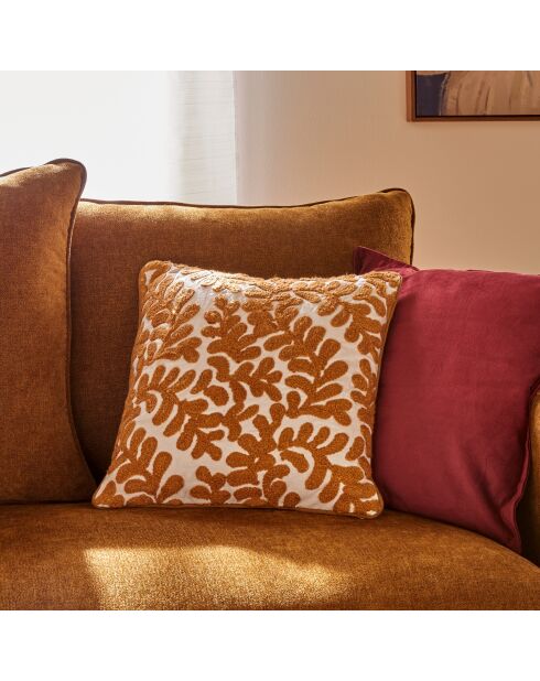 Lot de 2 housses de coussin Sien camel - 40x40 cm