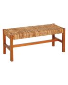 Banc tresse Sidoan marron - 102x38 cm