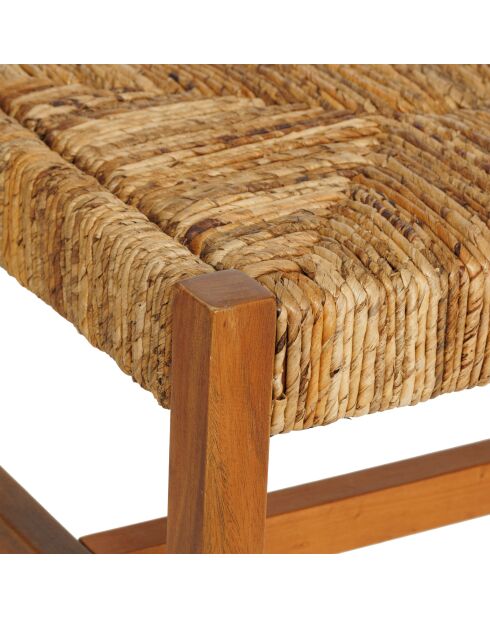 Banc tresse Sidoan marron - 102x38 cm