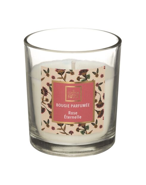 Lot de 4 Bougies parfumées verre Neda roses - 110g
