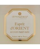 Bougie parfum en verre Elisa orient transparente - 200g
