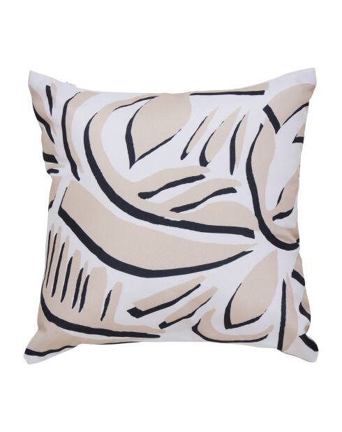 Lot de 2 housses de coussin extérieur Tileo beiges - 40x40 cm
