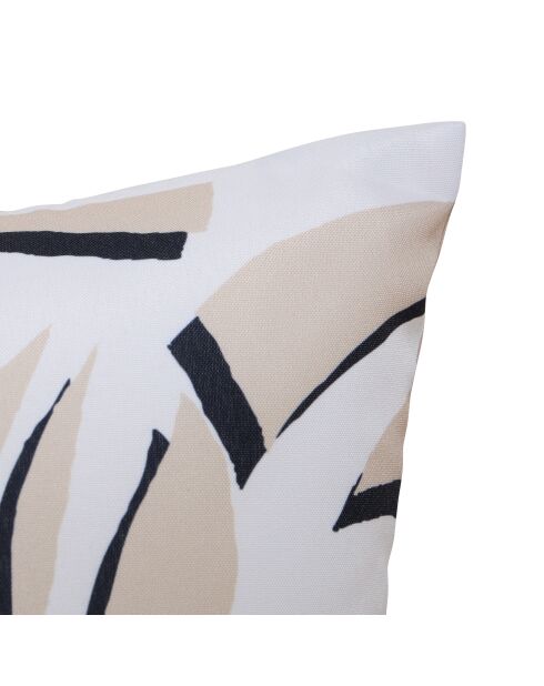 Lot de 2 housses de coussin extérieur Tileo beiges - 40x40 cm