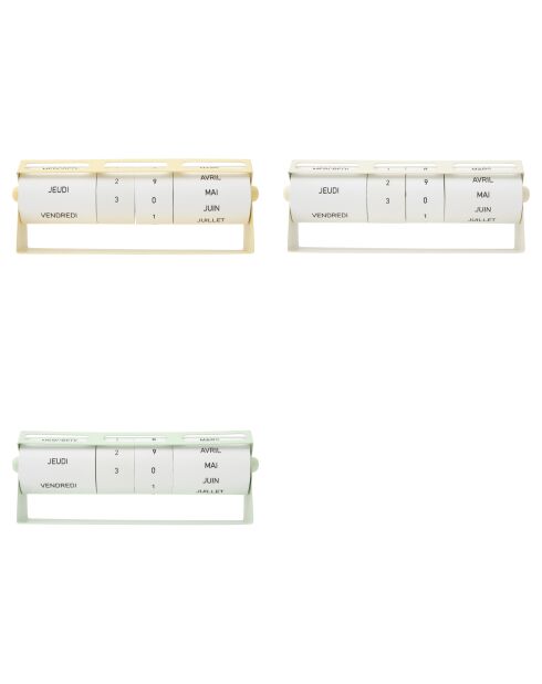 Calendrier en metal sauv assortie - L.21
