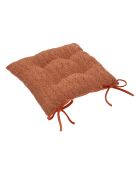 Lot de 6 Galettes bouclé Soana terracotta - 38x38 cm
