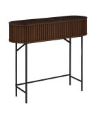 Console 2p effet noyer  Alcove marron - 38,4 x 12,9 x 110,7 cm