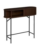 Console 2p effet noyer  Alcove marron - 38,4 x 12,9 x 110,7 cm