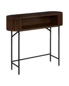 Console 2p effet noyer  Alcove marron - 38,4 x 12,9 x 110,7 cm