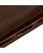 Console 2p effet noyer  Alcove marron - 38,4 x 12,9 x 110,7 cm