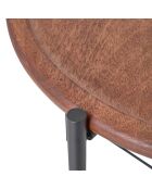 Table basse manguier Metsa marron - 51 x 51 x 46 cm