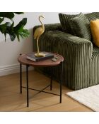 Table basse manguier Metsa marron - 51 x 51 x 46 cm