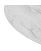 Table à manger ronde Taquari blanche - D.120 cm