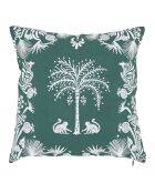 Lot de 2 coussins brodés The Palm Resort verts - 45x45 cm