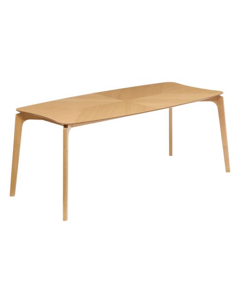 Table à manger Ilona sable - 180x90 cm